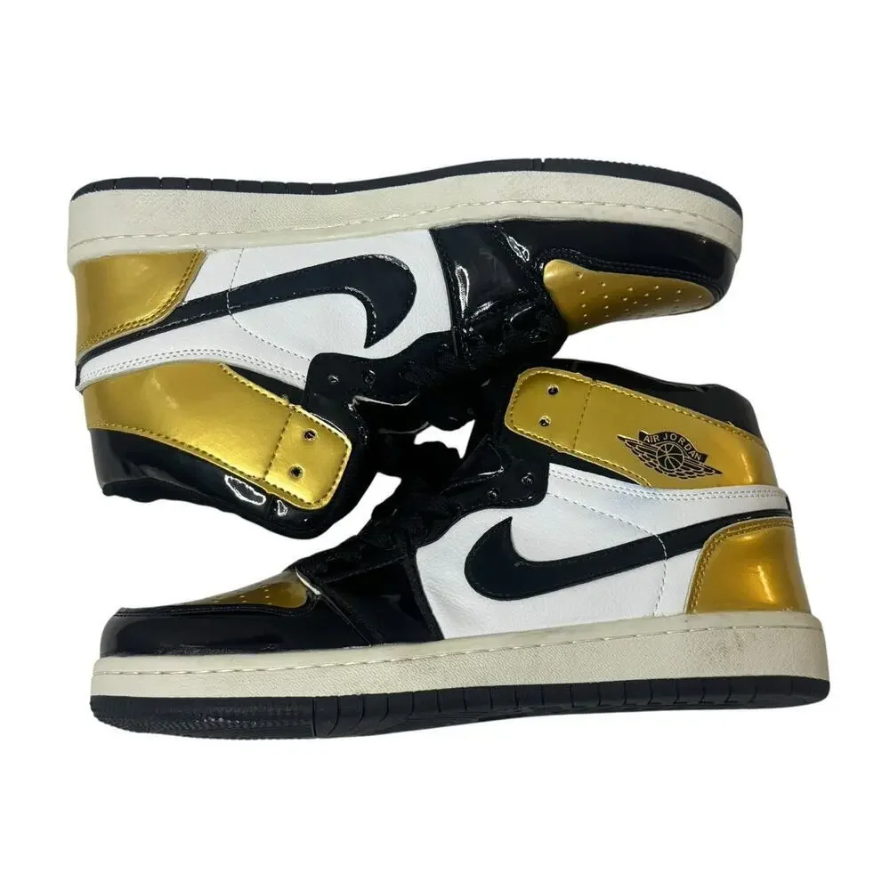 NIKE Air Jordan 1 High Golf Gold Toe Retro Shoes Model DQ0660-002 Men’s 8.5 NEW